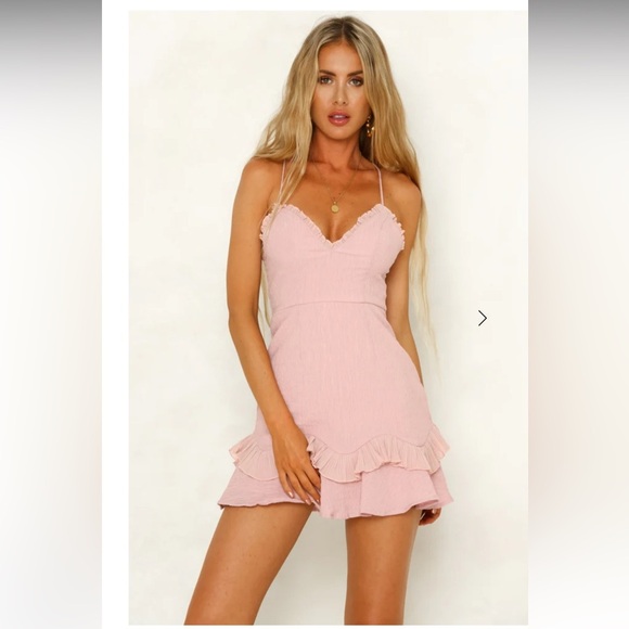 Hello Molly SCORPIO SEASON Mini DRESS in Pink BLUSH Size Small - Picture 1 of 16